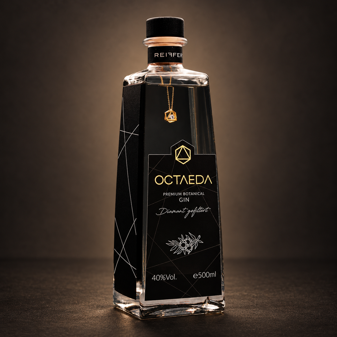 Handgefertigte Brillantkette im Gin