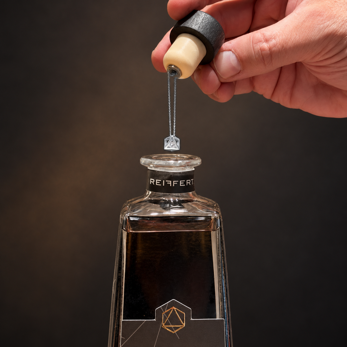 Handgefertigte Brillantkette im Gin