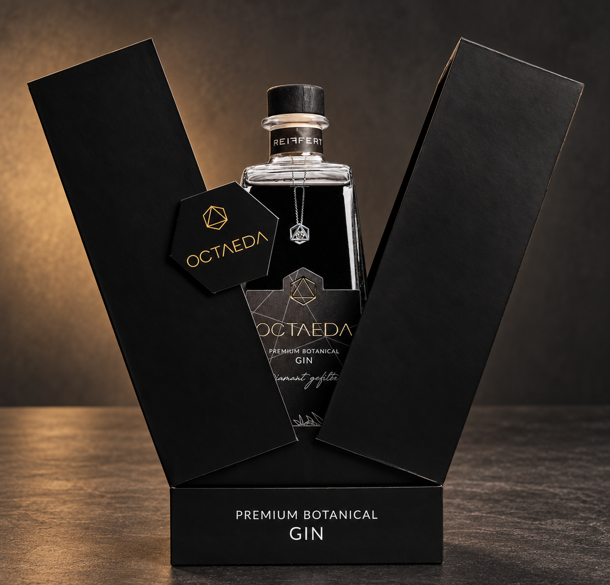 Handgefertigte Brillantkette im Gin